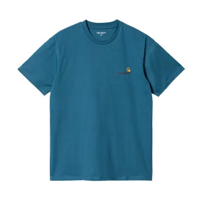 T-Shirts Carhartt Wip Carhartt Wip S/S American Script T-Shirt Amalfi I029956_1DS - Carhartt WIP à 39,00 € chez Hype