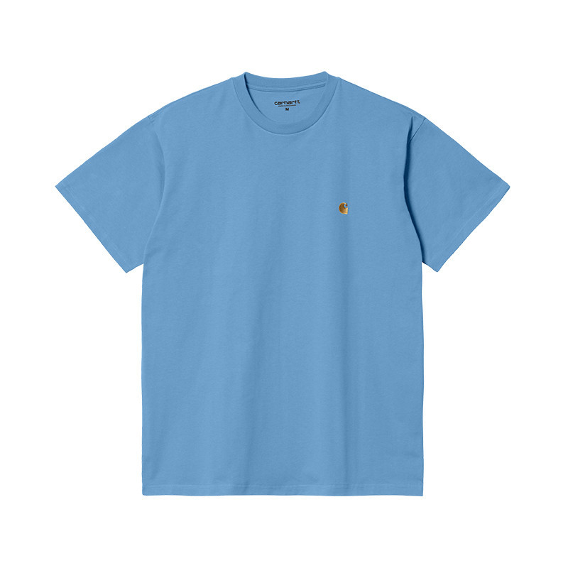 T-Shirts Carhartt Wip Carhartt Wip S/S Chase T-Shirt Piscine Gold I026391_1GT - Carhartt WIP à 39,00 € chez Hype