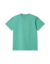 T-Shirts Carhartt Wip Carhartt Wip S/S Chase T-Shirt Aqua Green Gold I026391_1GS - Carhartt WIP à 39,00 € chez Hype