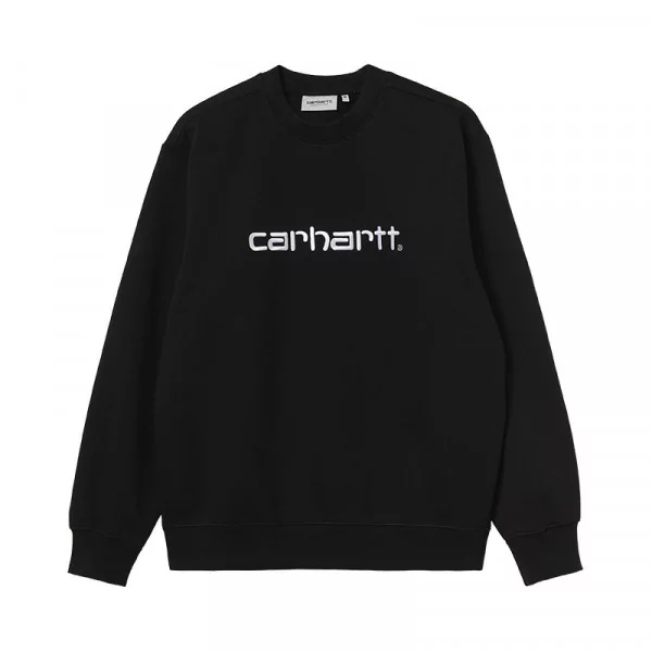 Sweats Carhartt WIP Carhartt Wip Carhartt Sweatshirt I030229_0D2 Black white - Carhartt WIP à 85,00 € chez Hype