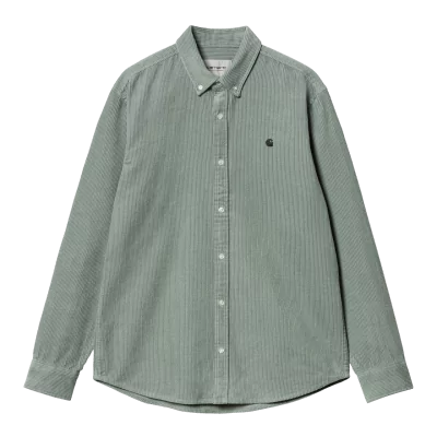 Hype  Carhartt Wip L/S Madison Cord Shirt Glassy Teal I029958_1R6 - Carhartt WIP  à  89,00 € chez Hype