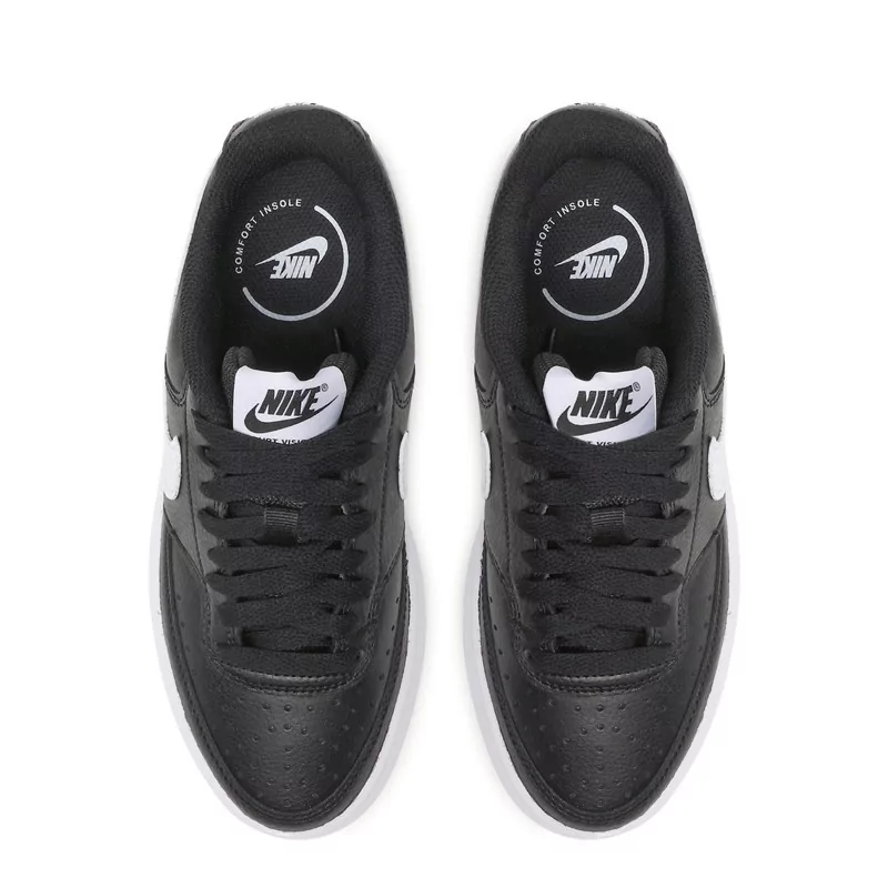Wmns Nike Court Vision Alta Leather Black White DM0113 002 