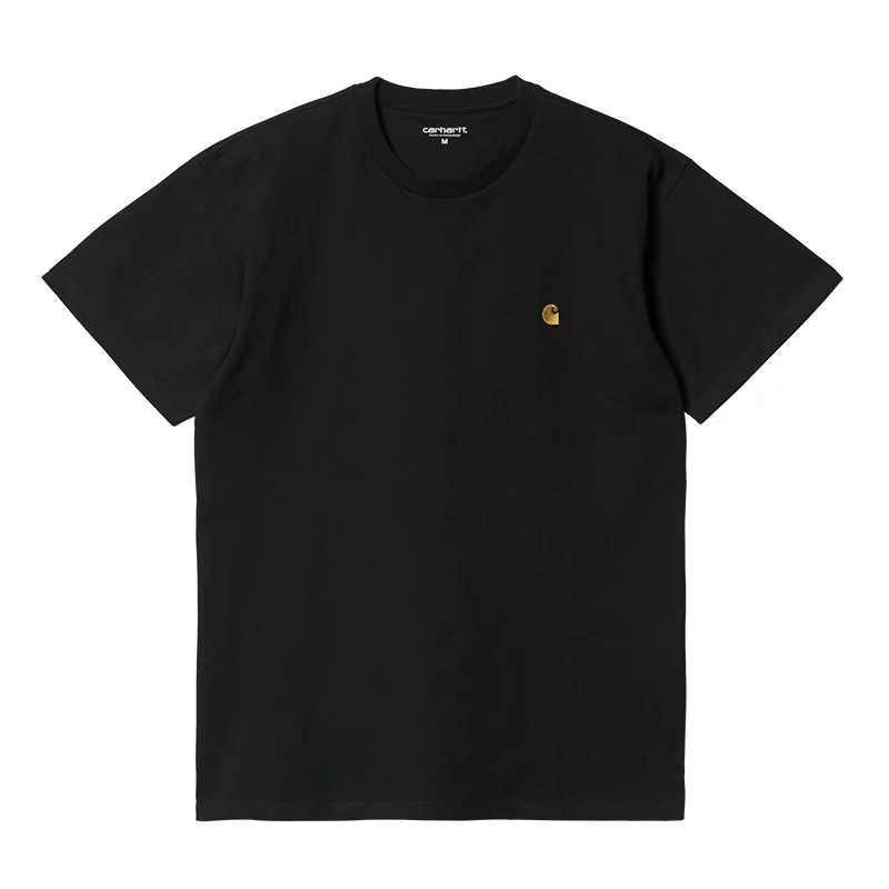 Acheter Carhartt Wip S/S Chase T-Shirt 100 % Cotton Black / Gold - Hype Shop en ligne Sneakers & Streetwear