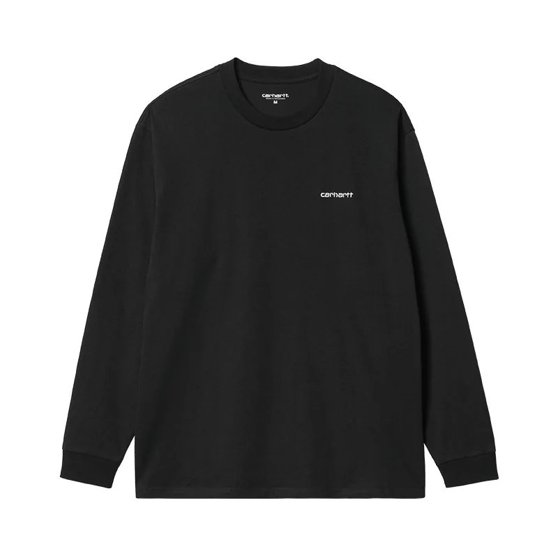 Acheter Carhartt Wip L/S Script Embroidery T-Shirt 100 % Cotton Black / White - Hype Shop en ligne Sneakers & Streetwear