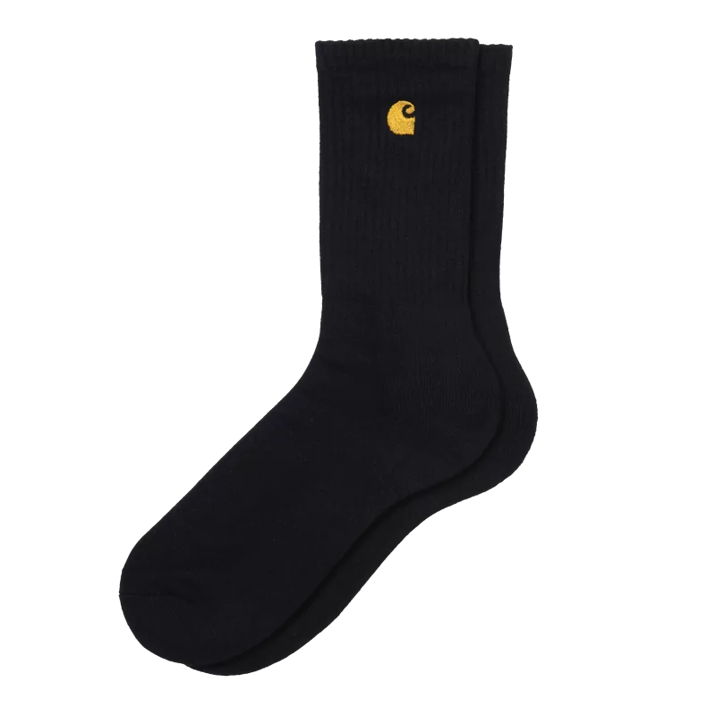 Acheter Carhartt Wip Chase Socks 81/17/2 % Cotton/Polyester/Lycra© Black / Gold - Hype Shop en ligne Sneakers & Streetwear