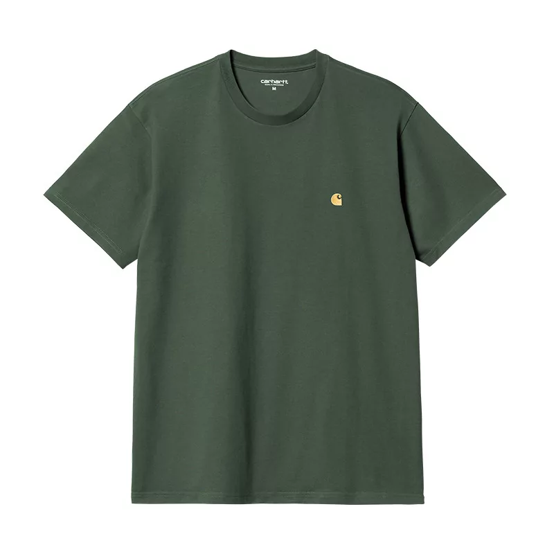 Acheter Carhartt Wip S/S Chase T-Shirt 100 % Cotton Sycamore Tree / Gold - Hype Shop en ligne Sneakers & Streetwear